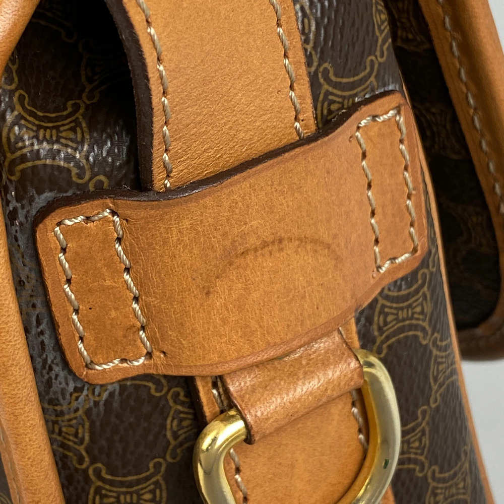 Celine Macadam shoulder bag canvas brown - Picture 3 of 6